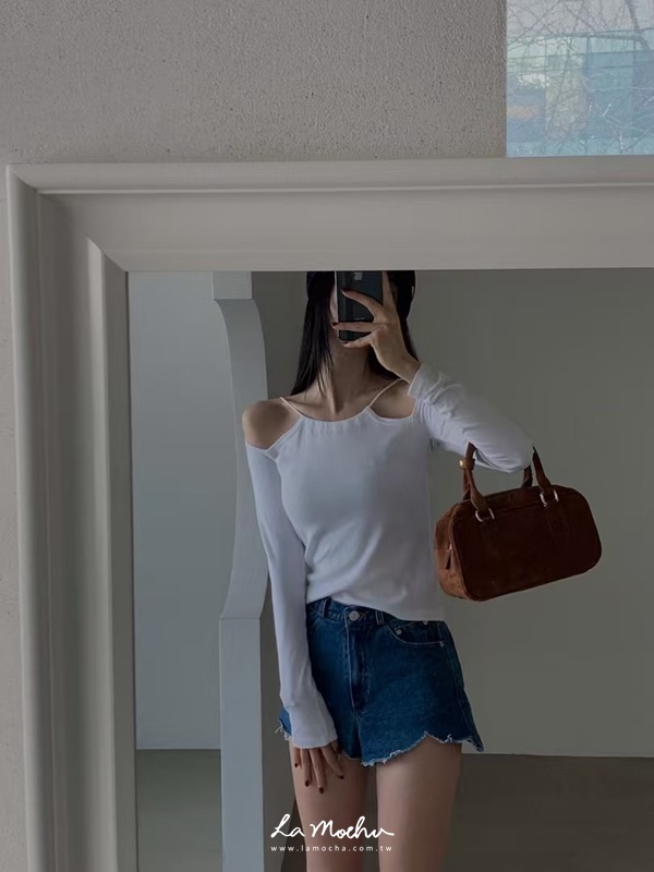 薄款細繩長袖上衣